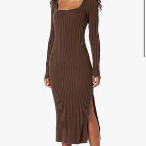 Paige Benita Long Sleeve Dress in Brown